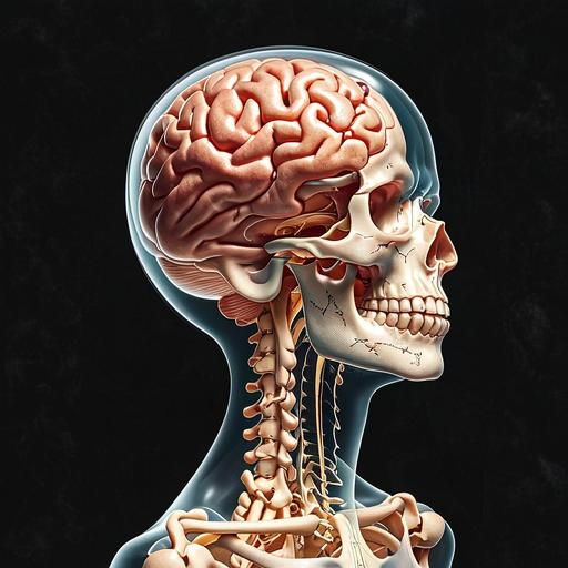 新研究：太空飞行会使大脑在颅骨内向上、向后移位变形